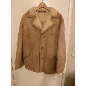 VTG. Macys Mens Suede Sherpa Ranch Coat SZ 40/France/Western/Yellowstone